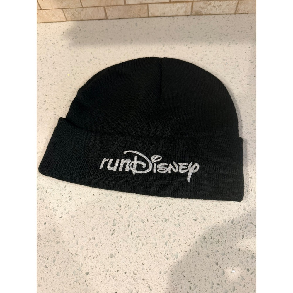 runDisney 2026 Black Beanie Hat Winter Running Disney Parks